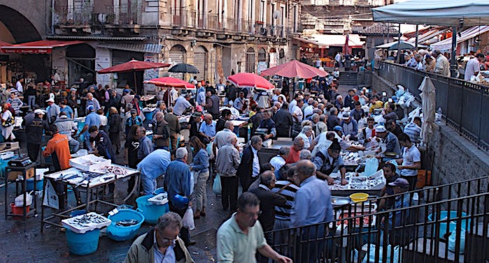 The fishmarket in Catania