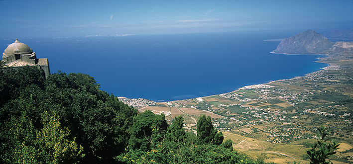 A panoramic view from Erice